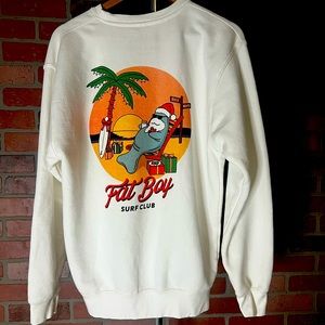 Fat Boy Surf Club Christmas/Feliz Navidad Premium Crewneck Pullover